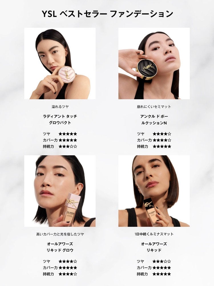 YSL ファンデーション「オールアワーズ リキッド グロウ」|イヴ・サン